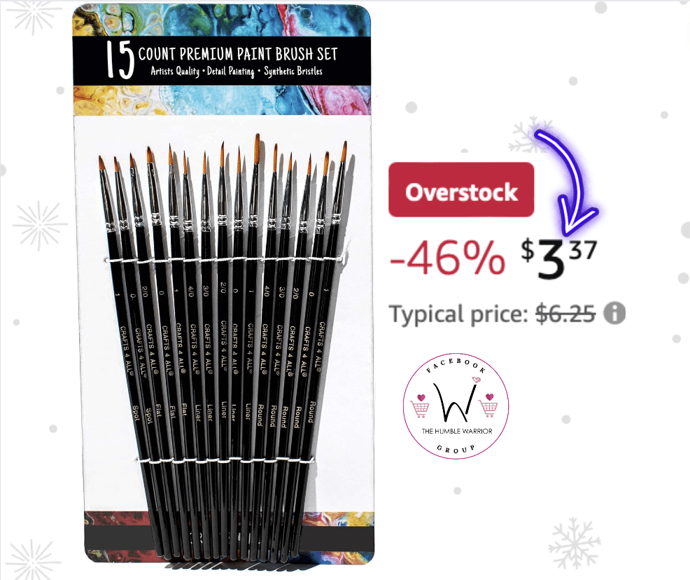 Crafts 4 All 15-Pack of Paint Brushes!